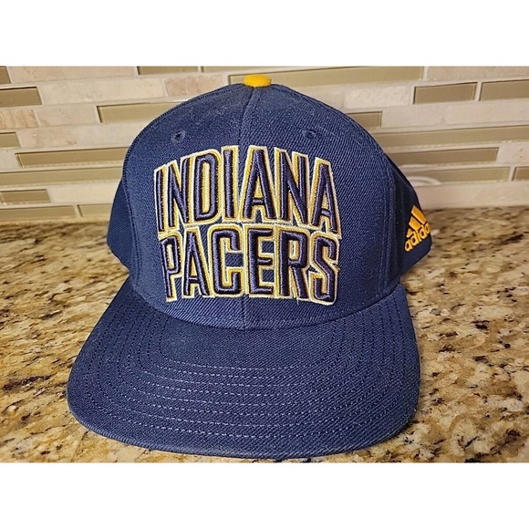 Indiana Pacers Hat Adidas adjustable Cap Basketball one size fits all Navy Blue - Picture 2 of 12